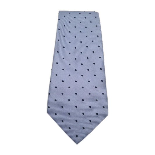 Hawes & Curtis Blue Spotted Mens Silk Tie Classic Designer Necktie Formal Spotted Vintage Mens Tie UK BX5