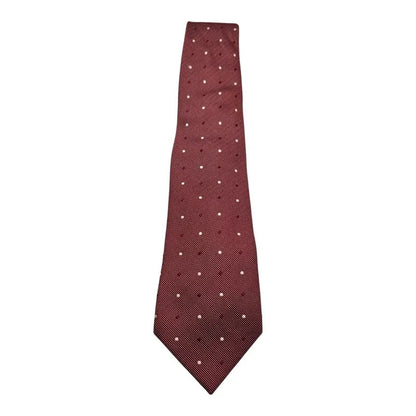 TM Lewin Deep Red & Beige Wedding formal Neck tie  Silk Tie