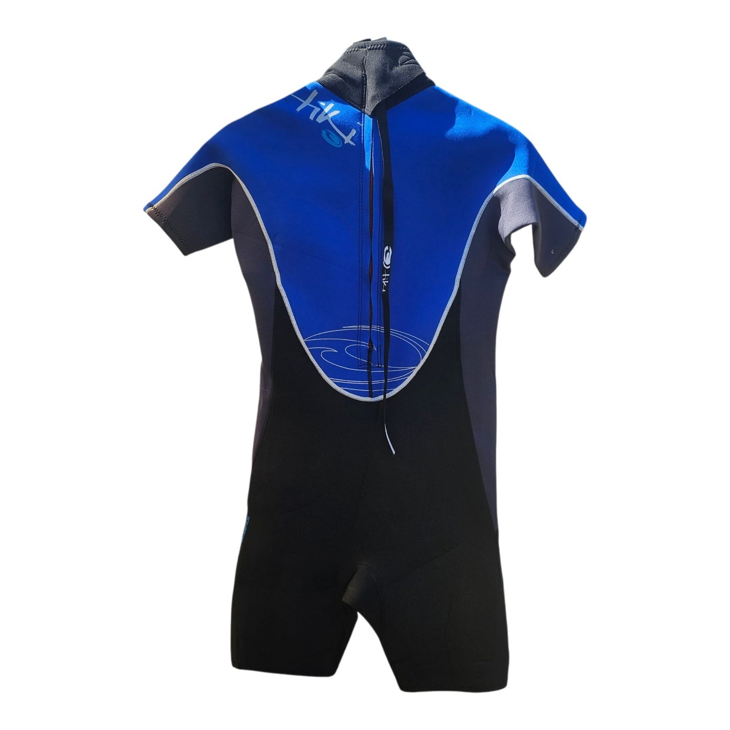 Tiki Surf Women's Shorty Wetsuit Small Neoprene Beach Surf Blue Swimwear 3/2mm