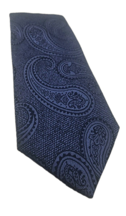 Charles Tyrwhitt Blue Paisley Jaquard Mens Silk Tie Wedding Formal Neck Tie BX13