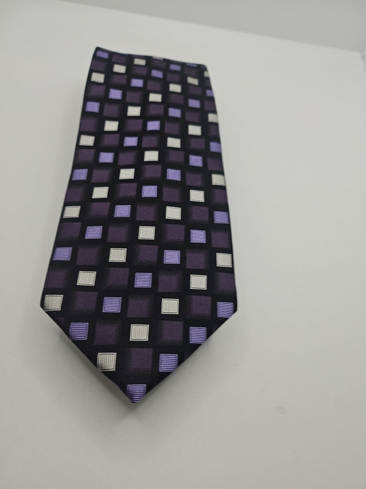 Van Buck purple Geometric Mens Silk Tie Wedding Formal Neck Tie BX15