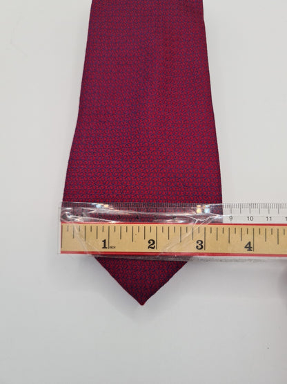 Charles Tyrwhitt Red Pattern Business Mens Silk Tie Classic Formal Necktie Vintage Mens Tie UK BX14