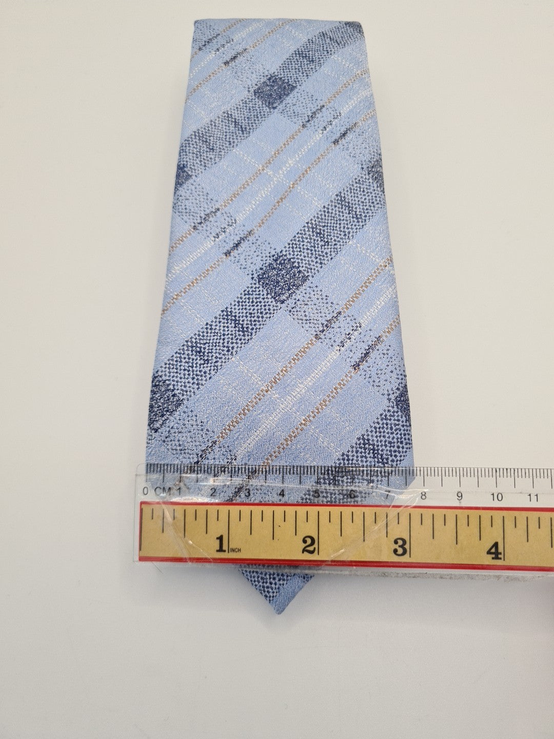 Blue Check Tartan pattern Wedding Formal Silk Tie | Designer Mens Tie UK Vintage Mens Tie UK BX14