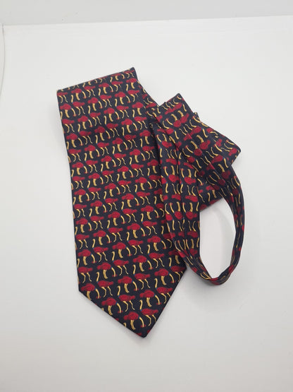 Cavanagh Blue Ostrich pattern Mens Silk Tie Classic Designer Necktie Vintage Mens Tie UK BX11