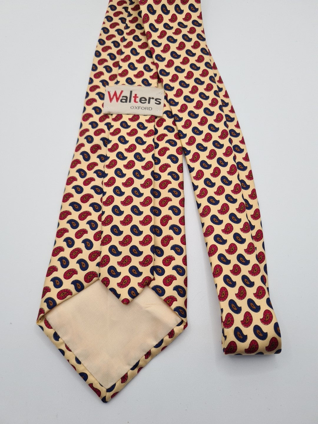 Red Blue Paisley Pattern Vintage Silk Tie | Designer Mens Tie UK Paisley Vintage Mens Tie UK BX13