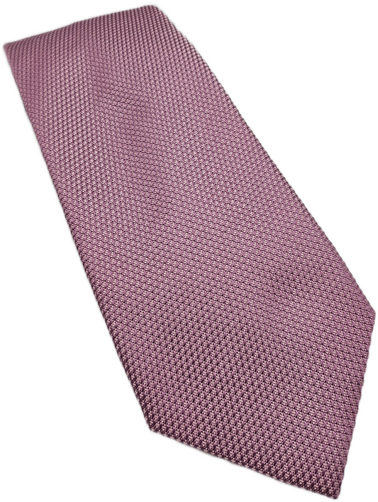 Charles Tyrwhitt Silk Tie Mens Pink Geometric Textured Vtg Wedding Neck Tie BX23