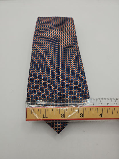 Charles Tyrwhitt Blue Geometric Mens Silk Tie Wedding Formal Neck Tie BX13