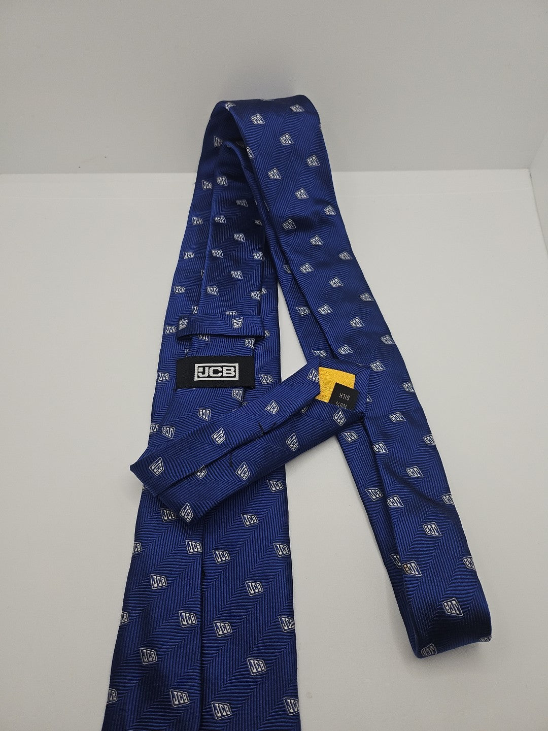 JCB Diggers Logo Blue Mens Silk Tie Wedding Formal Neck Tie BX18