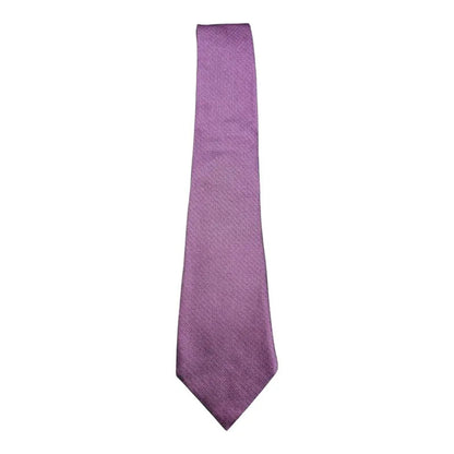 TM Lewin Solid All Purple Silk Tie