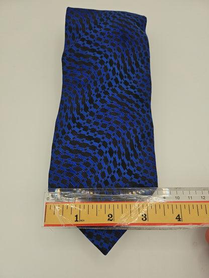 Cerutti Retro Blue Pattern Mens Silk Tie Wedding Formal Neck Tie BX15