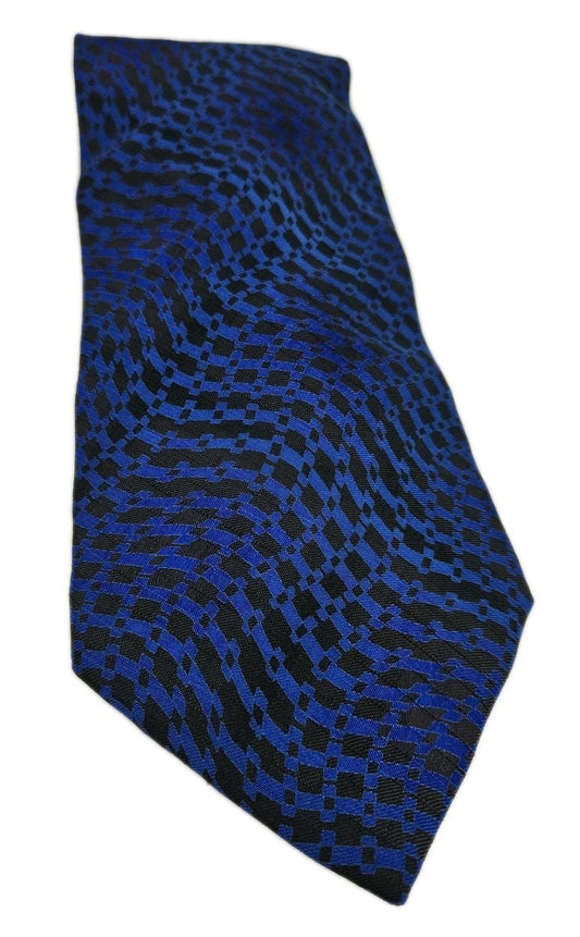 Cerutti Retro Blue Pattern Mens Silk Tie Wedding Formal Neck Tie BX15