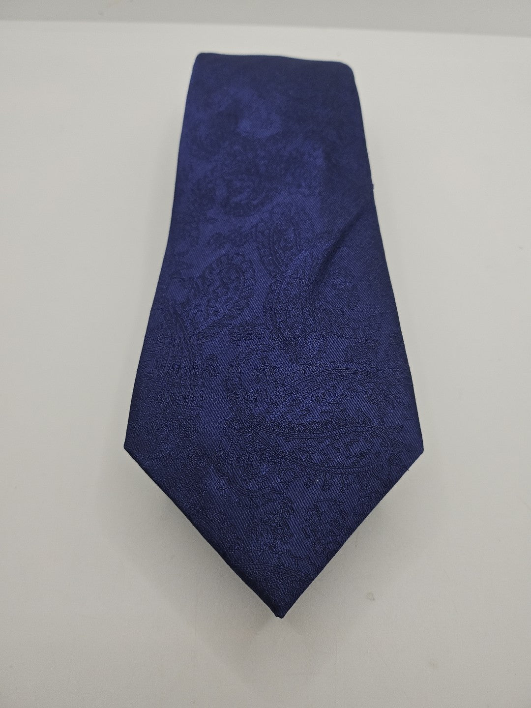 Hawes & Curtis Navy Blue Jacquard Mens Silk Tie Wedding Formal Neck Tie BX18
