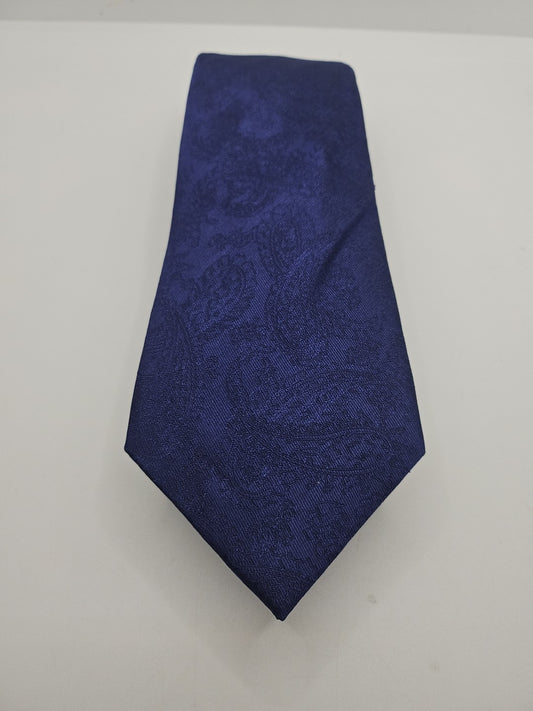 Hawes & Curtis Navy Blue Jacquard Mens Silk Tie Wedding Formal Neck Tie BX18
