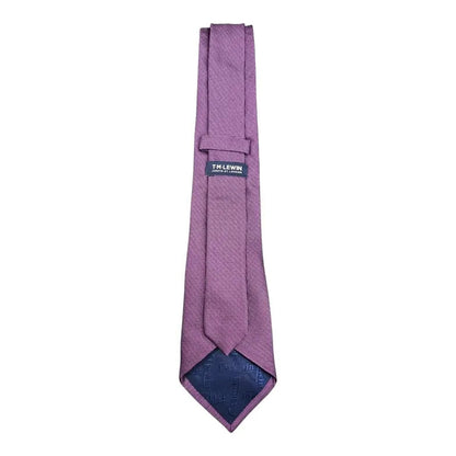 TM Lewin Solid All Purple Silk Tie