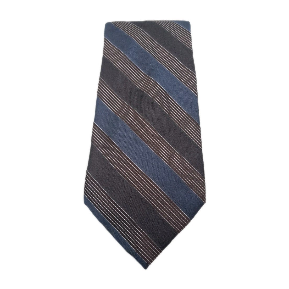 Calvin Klein Vintage Style Stripe Mens Silk Tie Classic Designer Necktie Striped Vintage Mens Tie UK BX12
