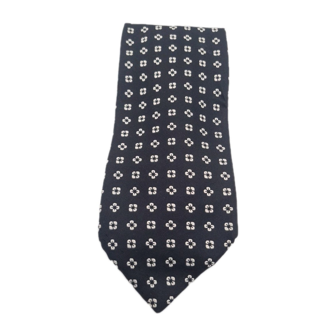 Harrods Black Flower Pattern Mens Silk Tie Classic Designer Necktie Formal Vintage Mens Tie UK BX5