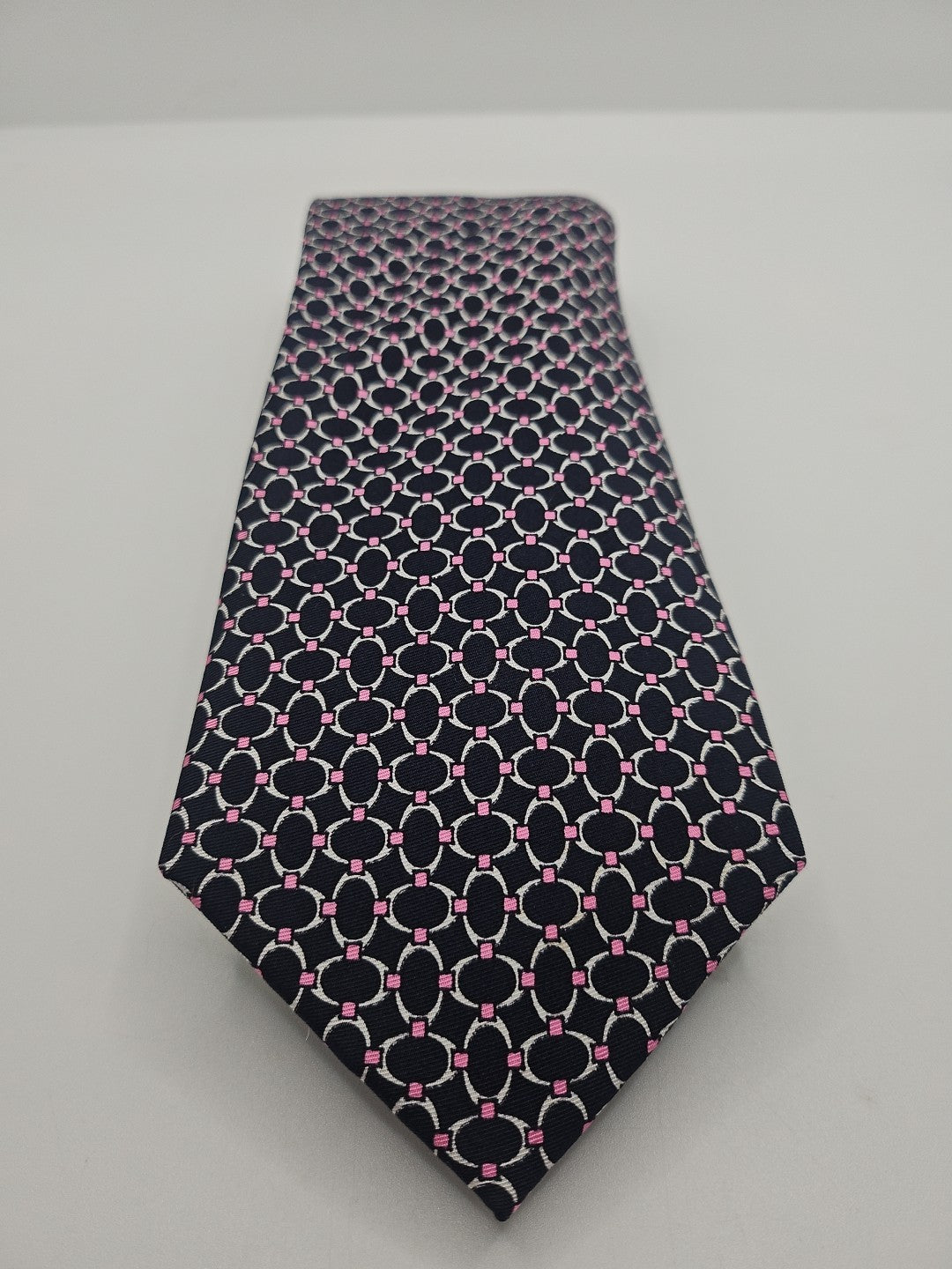 Hawes & Curtis blue Circle Pattern Mens Silk Tie Wedding Formal Neck Tie BX15