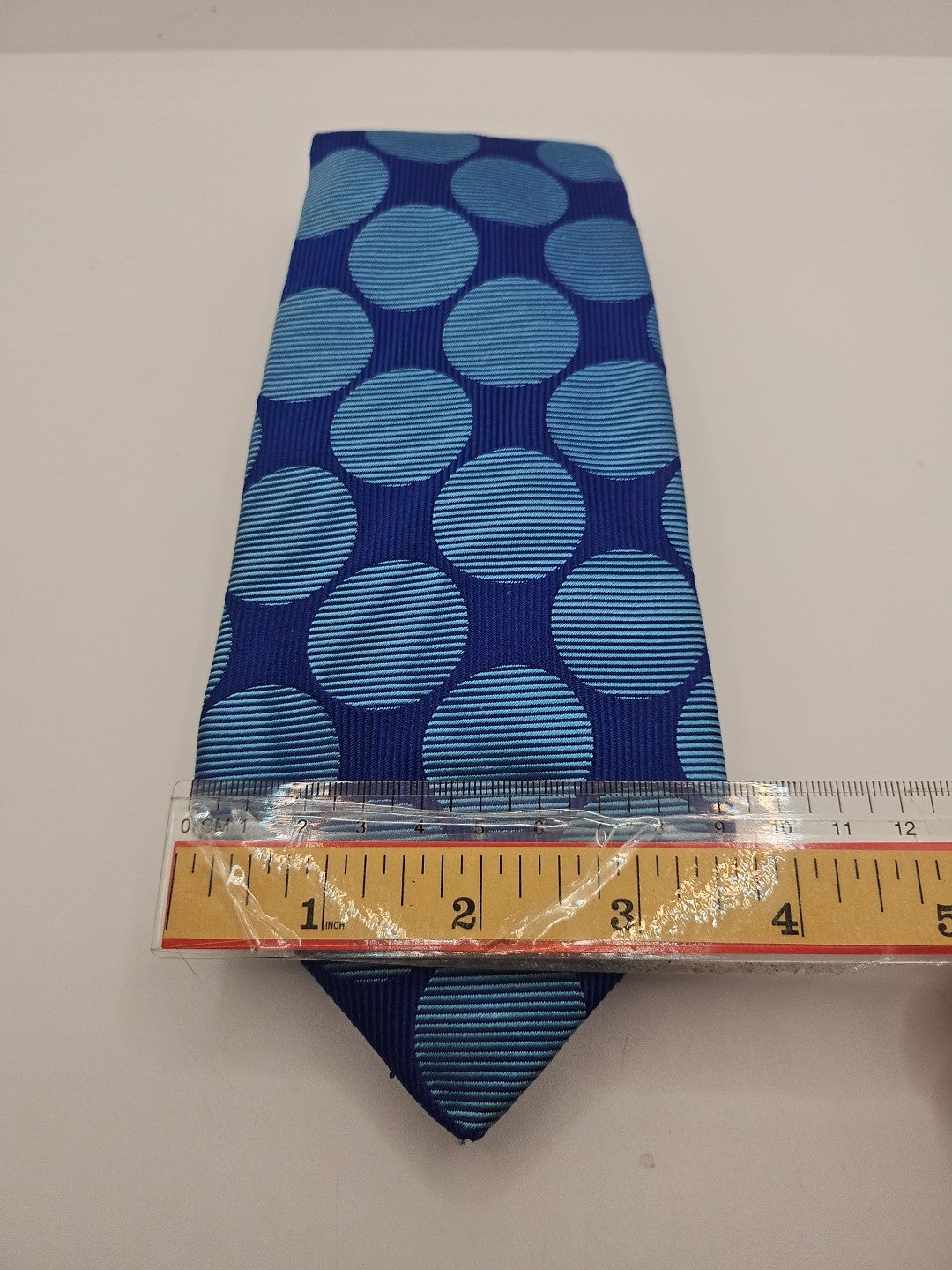 Richard James Blue Retro Circle Mens Silk Tie Wedding Formal Neck Tie BX18