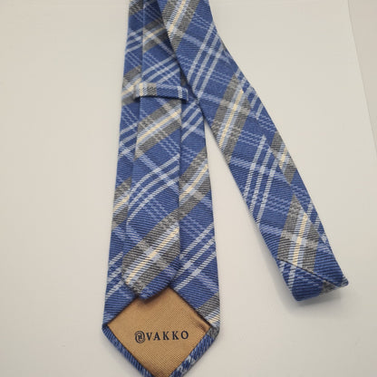 Vakko Tartan Wool Mens Tie Classic Designer Necktie Formal Business Vintage Mens Tie UK BX8