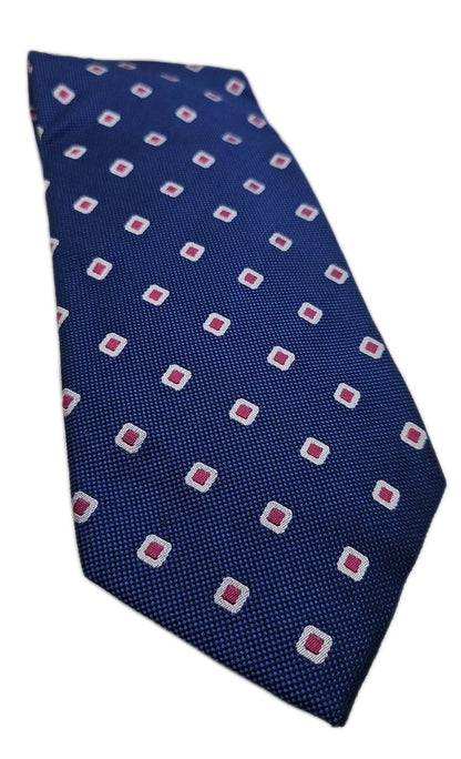 Charles Tyrwhitt Blue/Pink Pattern Mens Silk Tie Wedding Formal Neck Tie BX17