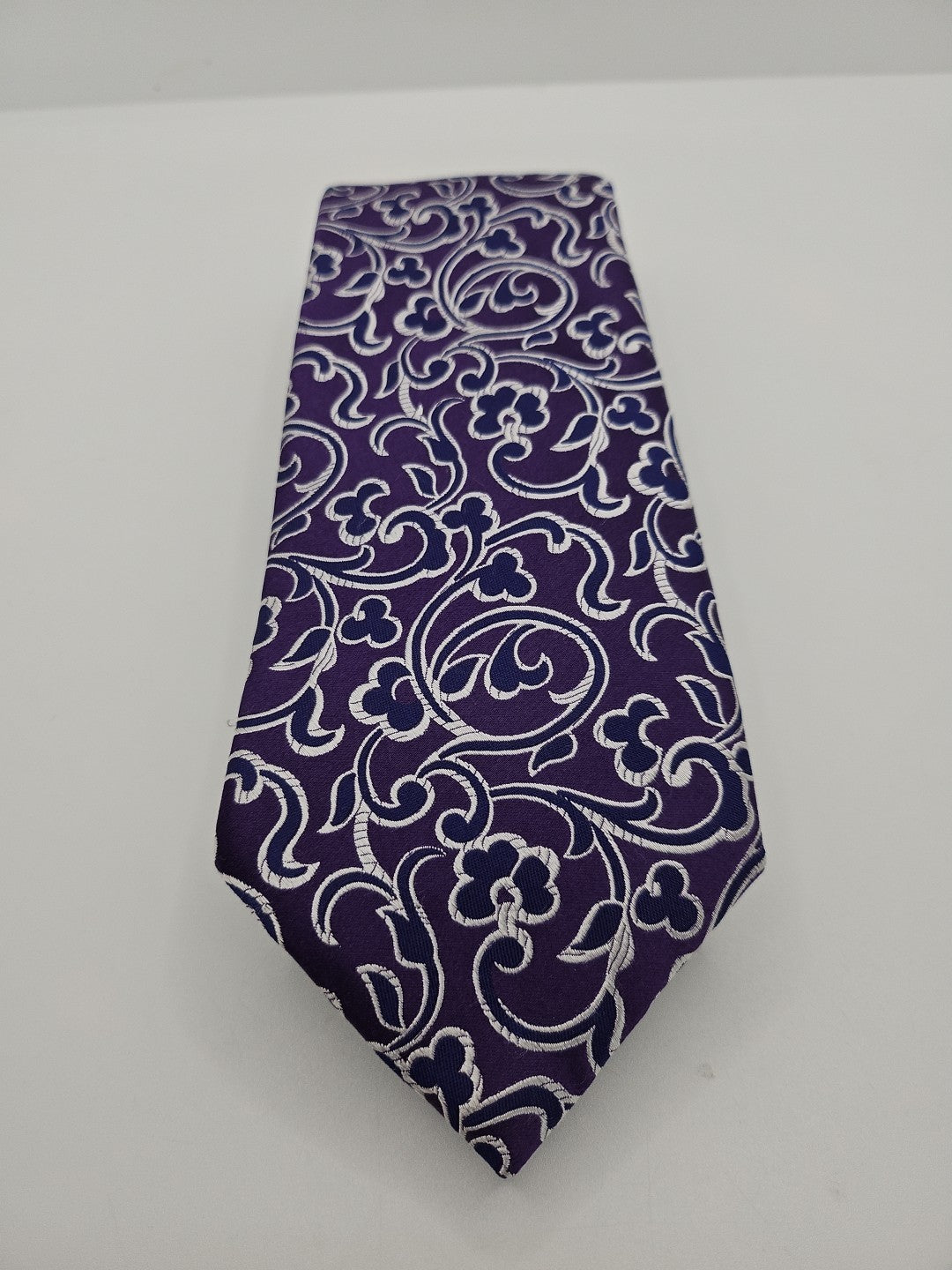 Van Buck Purple Floral Pattern Mens Silk Tie Wedding Formal Neck Tie BX17