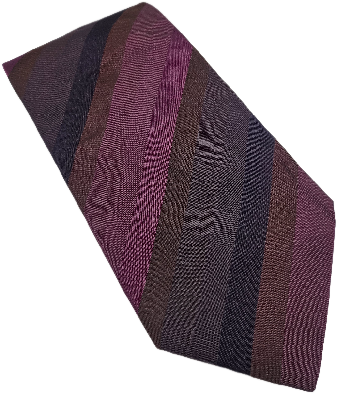 Hugo Boss Purple Striped Silk Tie
